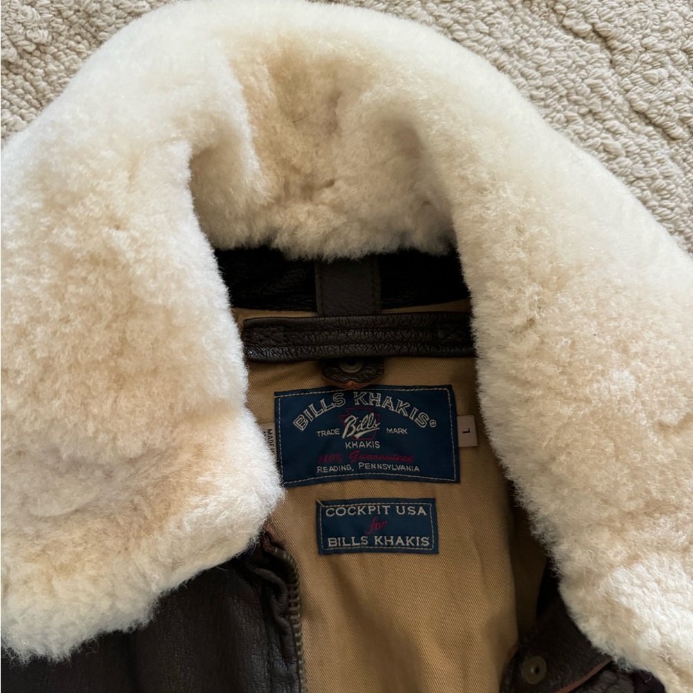 Bill’s Khakis Leather Flight Jacket - image 2